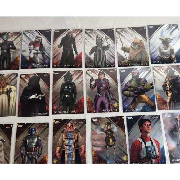 Topps Finest & Chrome Star Wars Trading Cards Lot Of 22 Cards 2018, 2025 NM - Picture 3 of 10